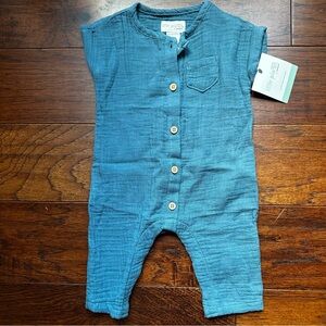 little planet by Carter’s Organic Blue Baby Romper